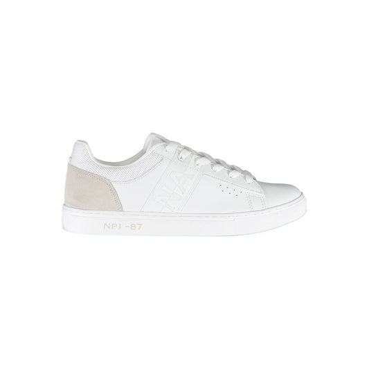 Napapijri Elegant White Sneakers with Contrasting Details Napapijri Lavender