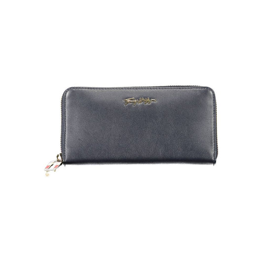 Tommy Hilfiger Blue Leather Women Wallet Tommy Hilfiger Dim Gray