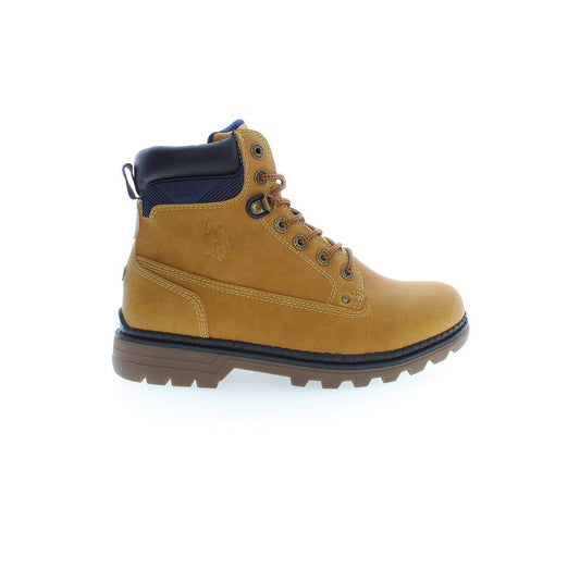 U.S. POLO ASSN. Beige Polyester Men Boot U.S. POLO ASSN. Sienna