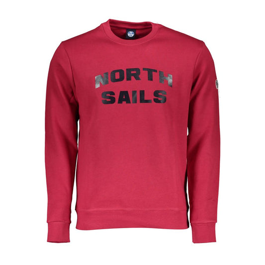 North Sails Red Cotton Men Sweater North Sails Maroon