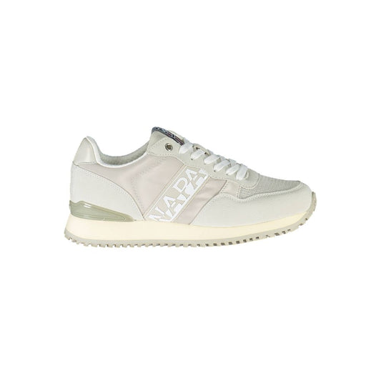 Napapijri Gray Polyester Women Sneaker Napapijri Light Gray