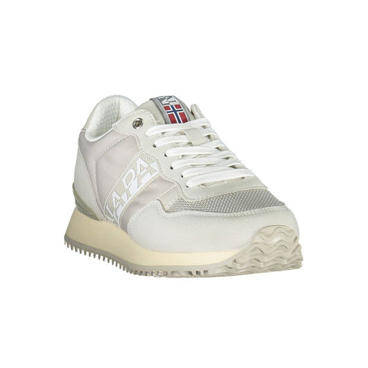 Napapijri Gray Polyester Women Sneaker Napapijri Light Gray