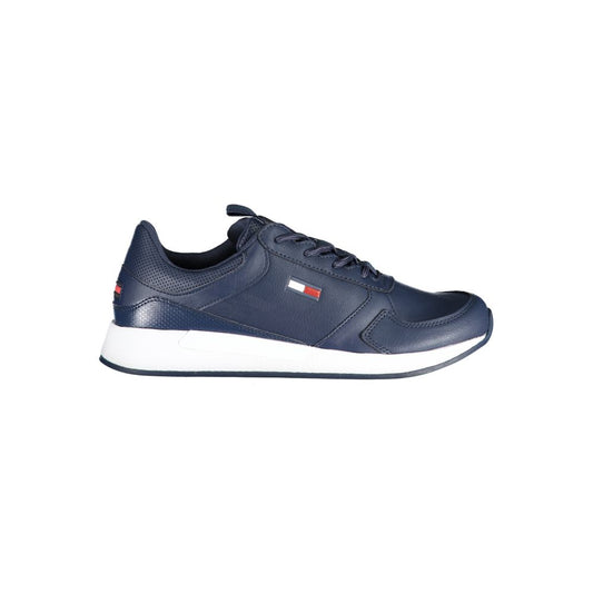Tommy Hilfiger Blue Polyethylene Men Sneaker Tommy Hilfiger Dark Slate Gray