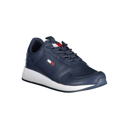 Tommy Hilfiger Blue Polyethylene Men Sneaker Tommy Hilfiger Dark Slate Gray