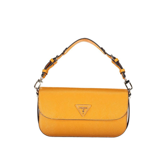 Guess Jeans Orange Polyethylene Handbag Guess Jeans Goldenrod