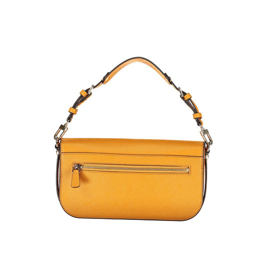 Guess Jeans Orange Polyethylene Handbag Guess Jeans Goldenrod