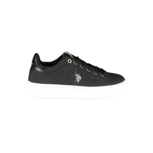 U.S. POLO ASSN. Black Polyester Women Sneaker U.S. POLO ASSN. Dark Slate Gray