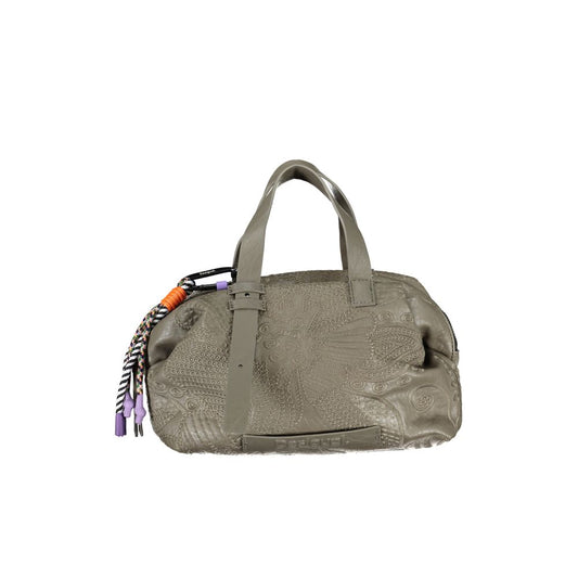 Desigual Green Polyethylene Handbag Desigual Dim Gray