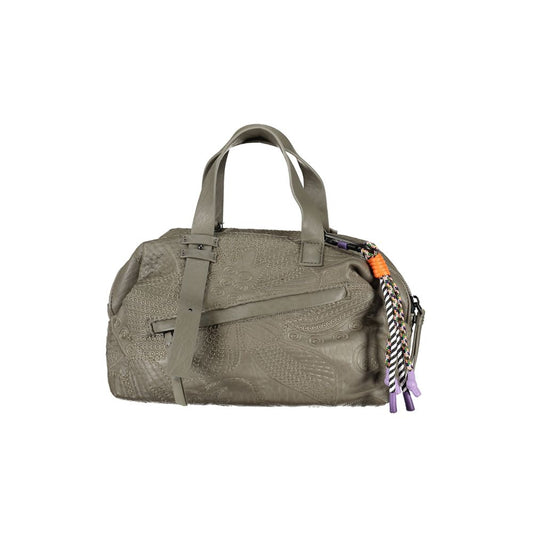 Desigual Green Polyethylene Handbag Desigual Dim Gray