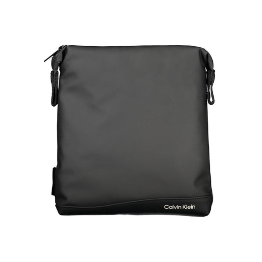 Calvin Klein Elegant Black Shoulder Bag with Contrast Details Calvin Klein Dark Slate Gray
