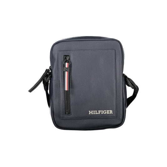 Tommy Hilfiger Blue Polyethylene Men Shoulder Bag Tommy Hilfiger Dim Gray