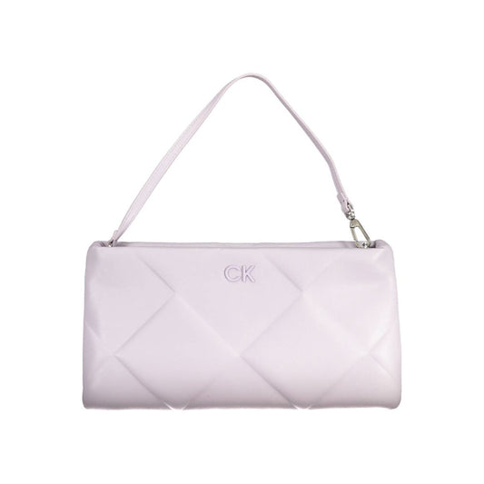 Calvin Klein Purple Polyester Handbag Calvin Klein Light Gray