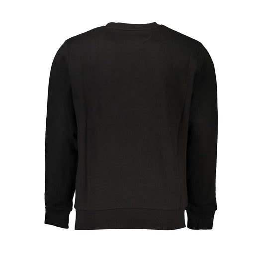 La Martina Elegant Crew Neck Fleece Sweatshirt La Martina Black