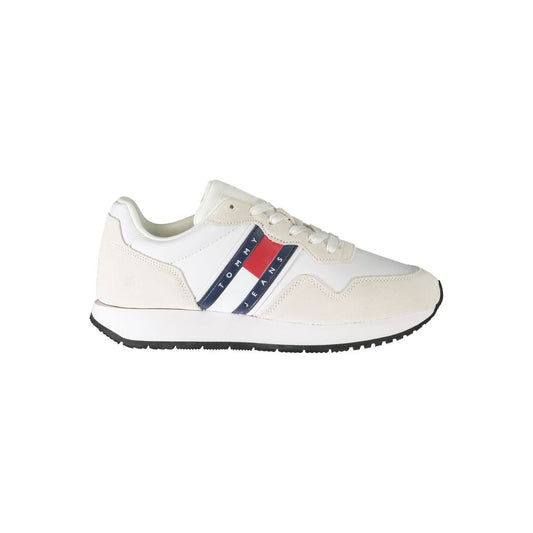 Tommy Hilfiger White Polyester Sneaker Tommy Hilfiger Antique White
