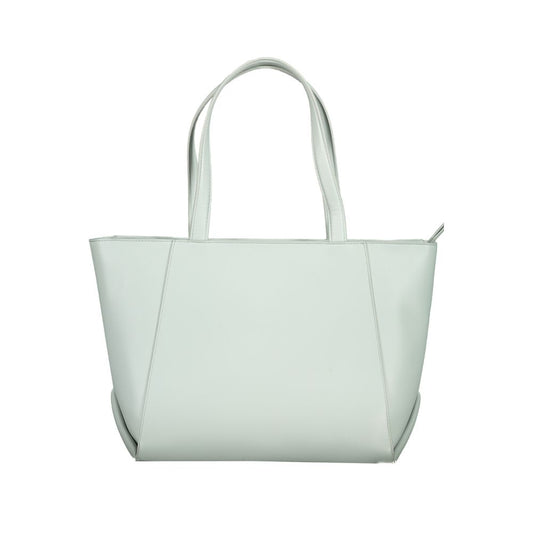 Calvin Klein Light Blue Polyethylene Handbag Calvin Klein Light Gray