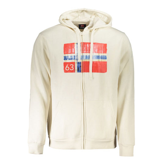 Norway 1963 White Cotton Men Sweater Norway 1963 Antique White