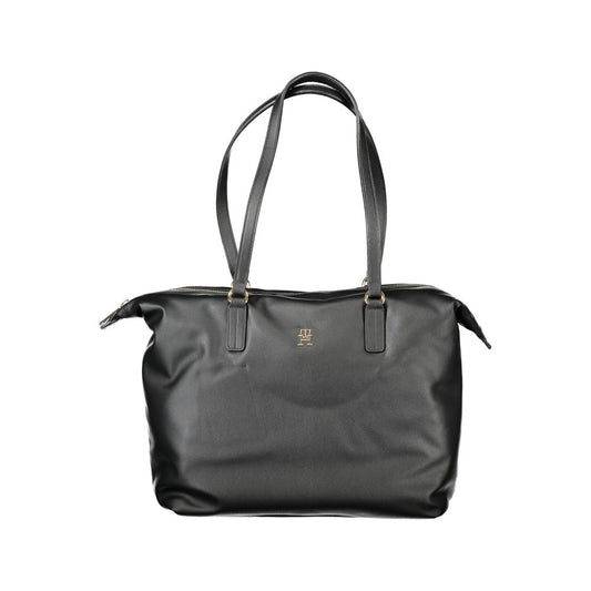 Tommy Hilfiger Black Polyester Women Handbag Tommy Hilfiger Dark Slate Gray