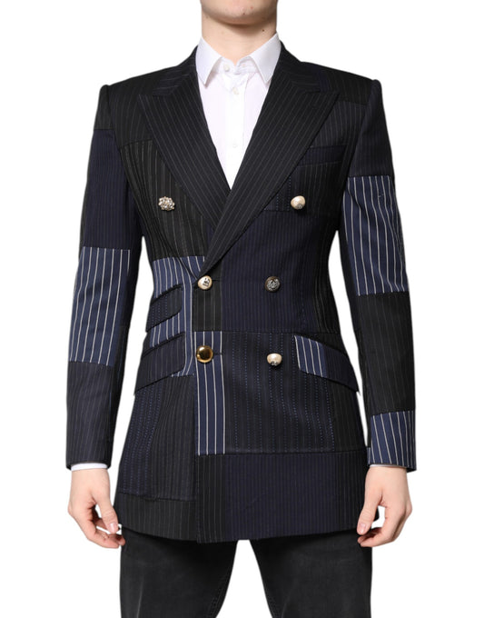 Dolce & Gabbana Multicolor Patchwork Jacket Coat Suit Blazer JKT41383-46