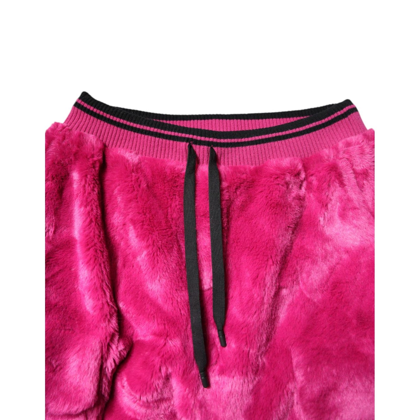 Dolce & Gabbana Pink Acrylic Cargo Jogging Sweatpants Pants