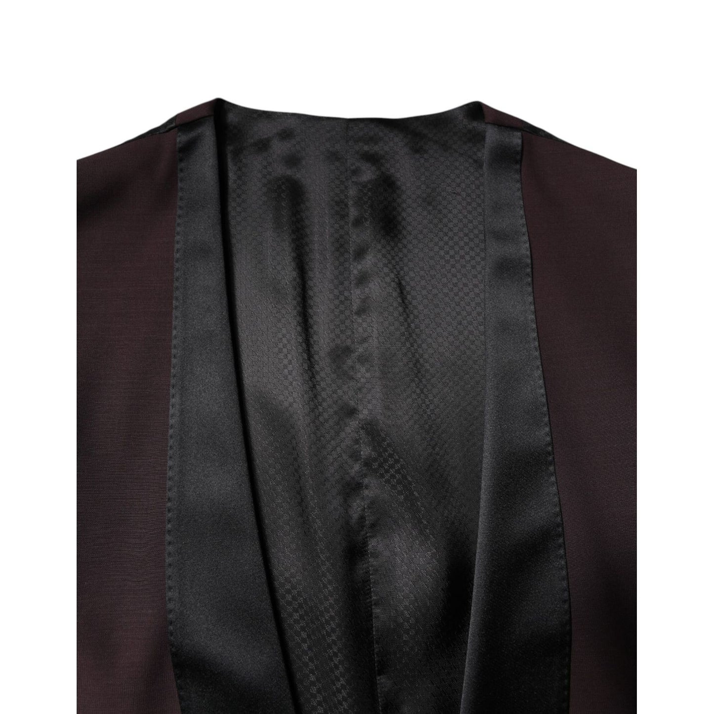 Dolce & Gabbana Maroon Wool Waistcoat Dress Formal Vest