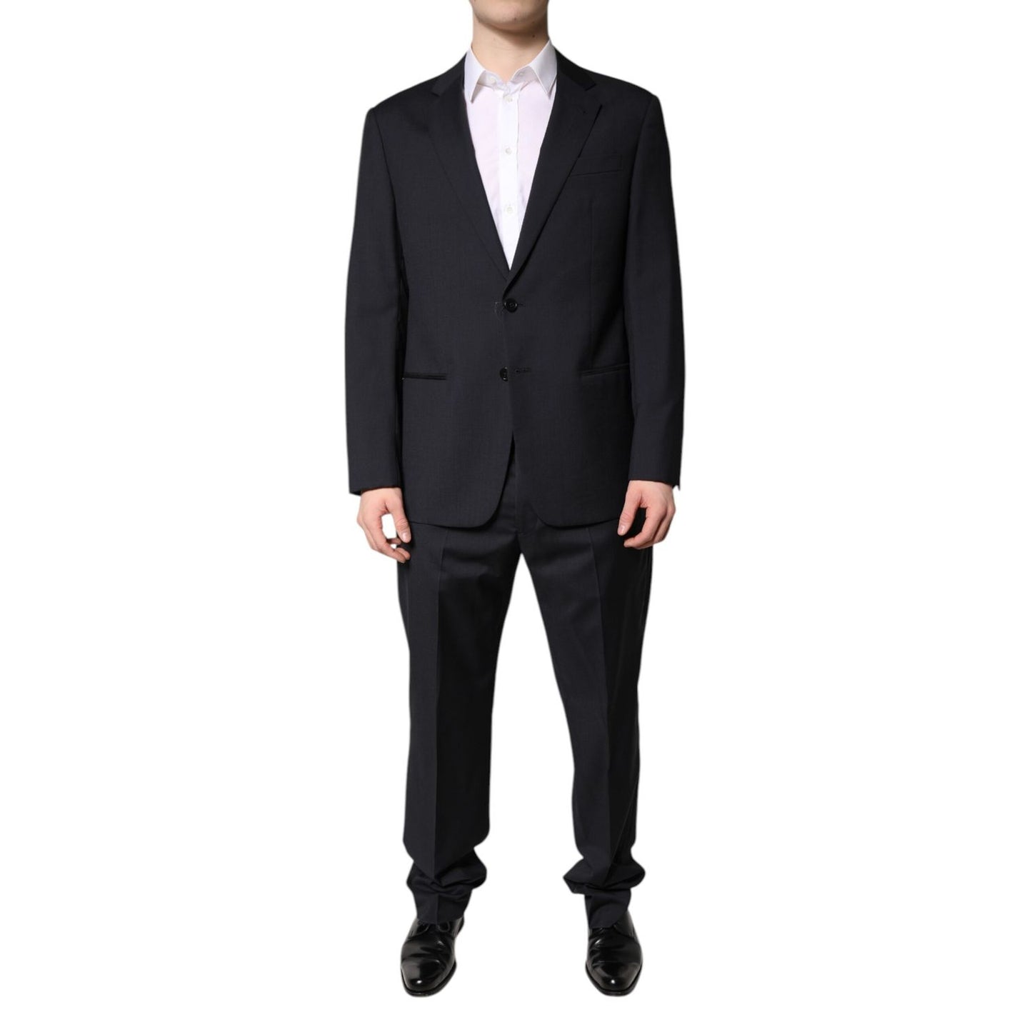 Emporio Armani Black Single Breasted Formal 2 Piece Suit