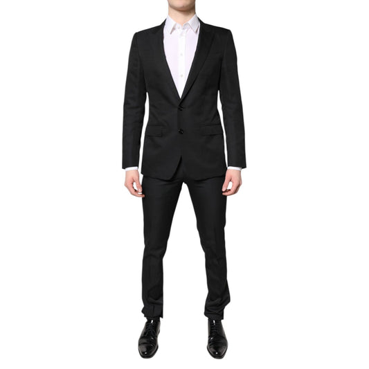 Dolce & Gabbana Black Single Breasted Formal 2 Piece Suit KOS2269-46