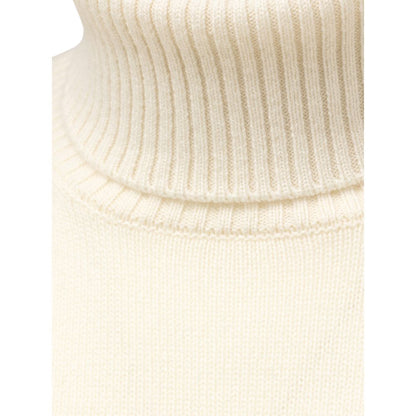 Cruciani White Cashmere Turtleneck