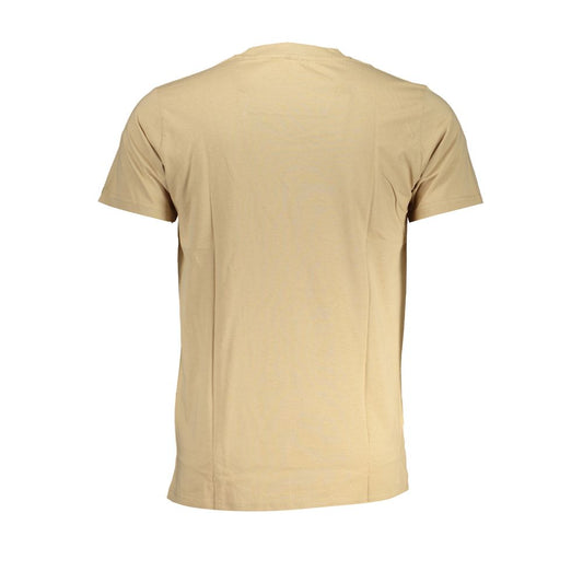 Cavalli Class Beige Cotton T-Shirt Cavalli Class Tan
