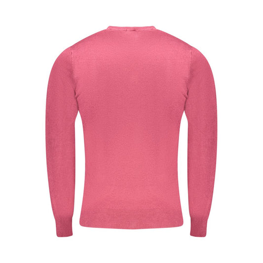 Cavalli Class Red Viscose Men Sweater