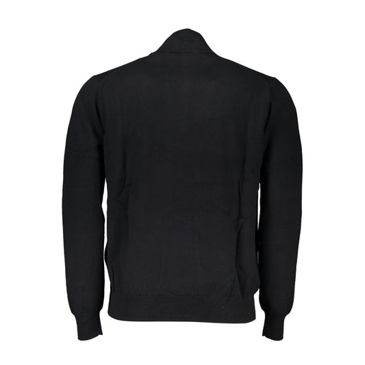 Harmont & Blaine Elegant Half-Zip Sweater with Embroidered Detail Harmont & Blaine Black