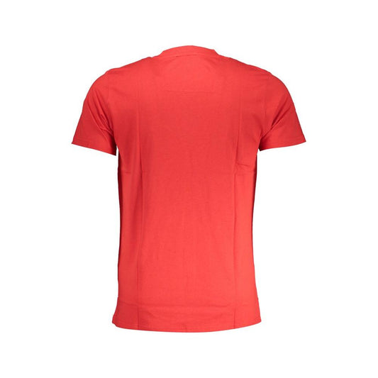 Cavalli Class Red Cotton T-Shirt Cavalli Class Tomato