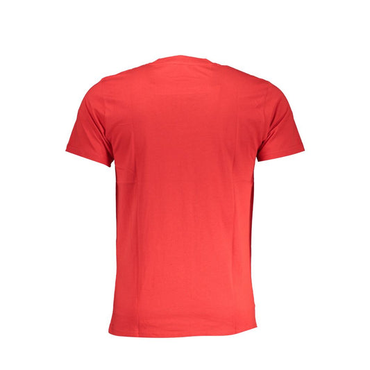 Cavalli Class Red Cotton T-Shirt Cavalli Class Tomato