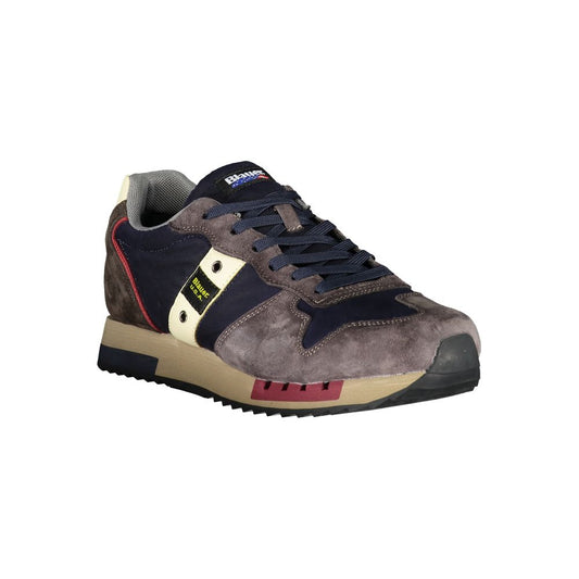 Blauer Sleek Blue Designer Sneakers with Contrast Accents Blauer Dark Slate Gray