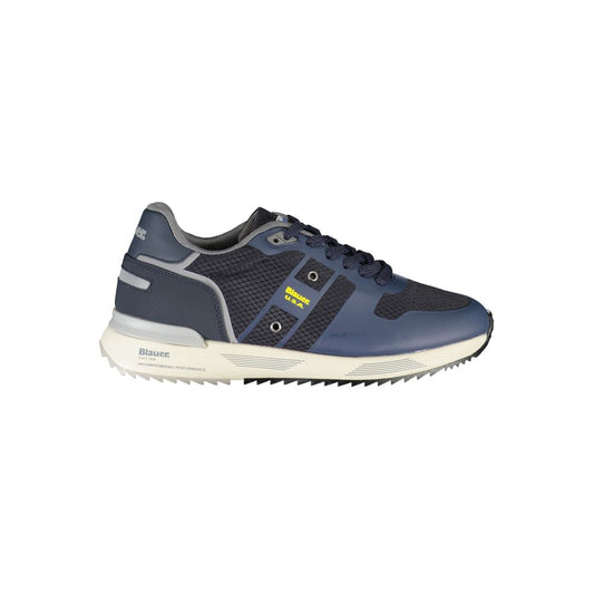 Blauer Dapper Blue Sneakers with Contrast Detailing Blauer Dark Slate Gray