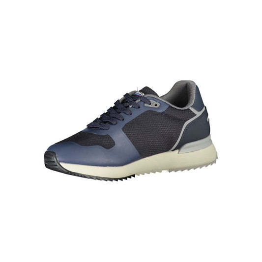 Blauer Dapper Blue Sneakers with Contrast Detailing Blauer Dark Slate Gray