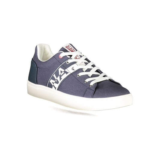 Napapijri Blue Polyester Sneaker Napapijri Light Gray