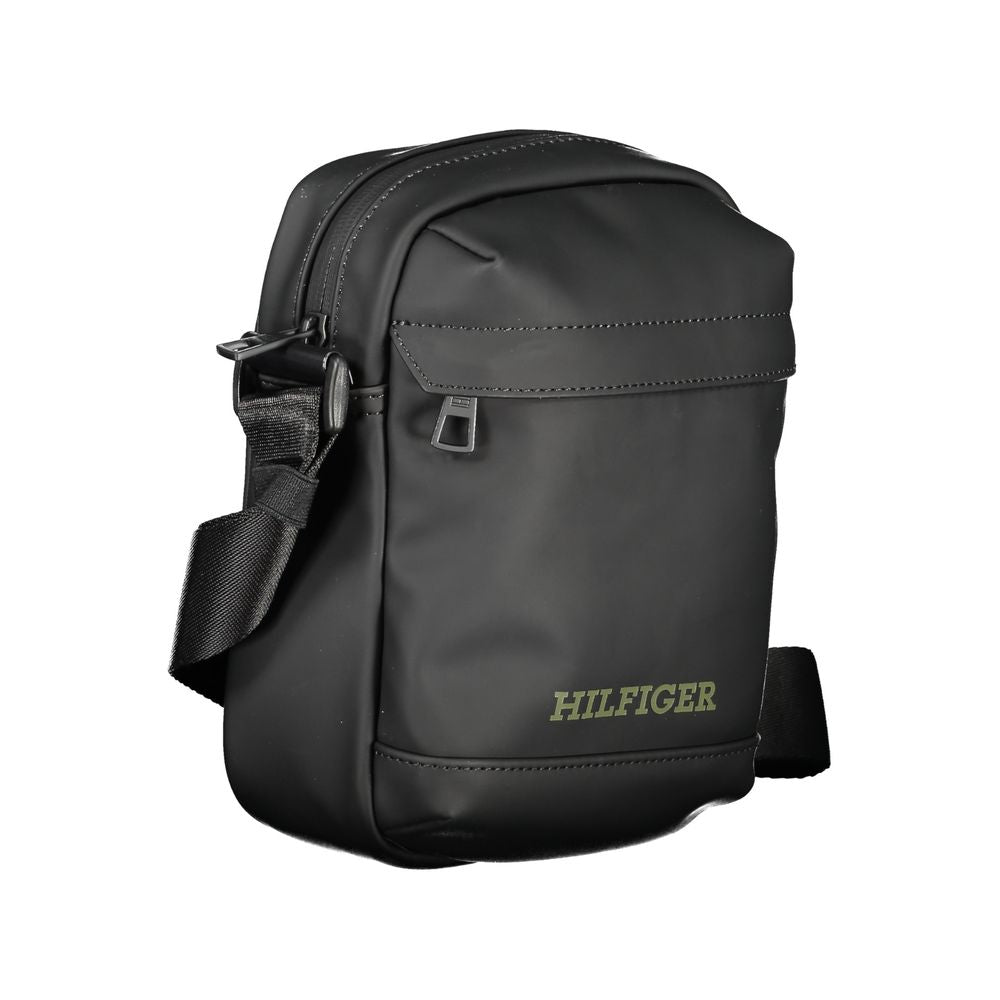 Front view with bag zipped and handles upright.