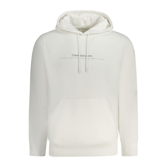 Calvin Klein White Cotton Men Sweater Calvin Klein Light Gray