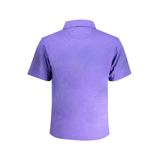 La Martina Purple Cotton Polo Shirt La Martina Medium Purple