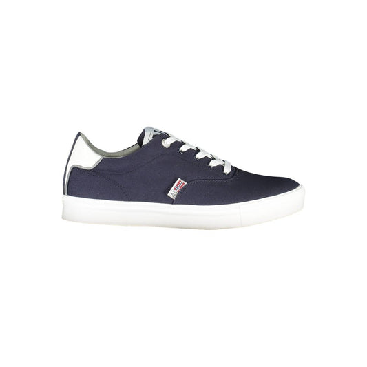 Napapijri Blue Polyester Men Sneaker Napapijri White Smoke