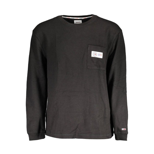 Tommy Hilfiger Black Cotton Men Sweater Tommy Hilfiger Dark Slate Gray