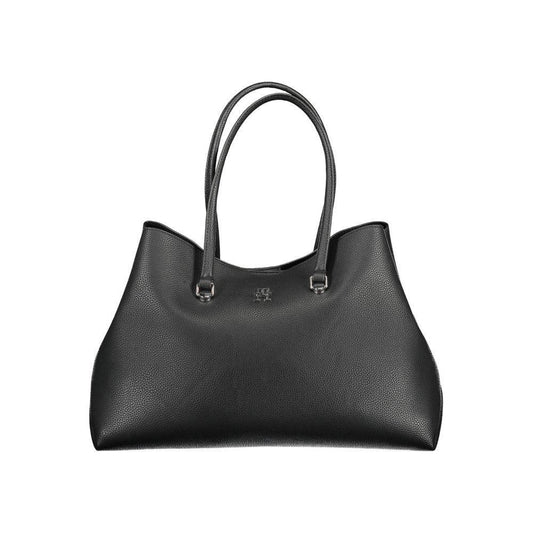 Tommy Hilfiger Black Polyester Women Handbag TO-17764