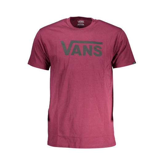 Vans Purple Cotton Men T-Shirt Vans Maroon