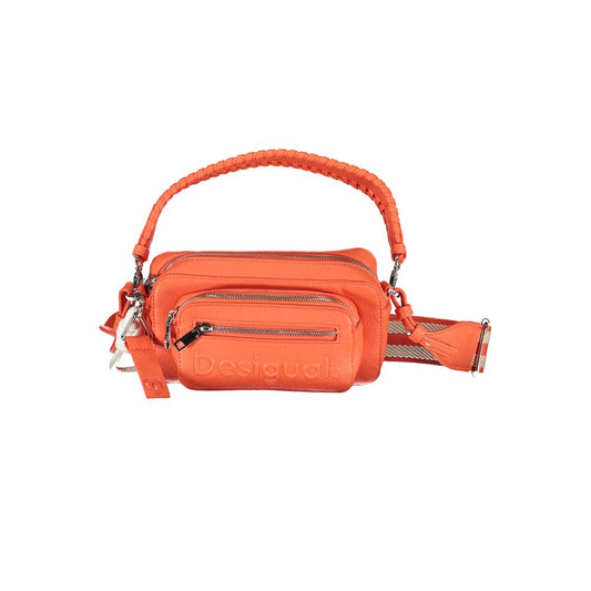 Desigual Pink Polyethylene Handbag Desigual Tomato