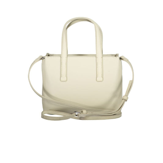 Calvin Klein Beige Polyester Handbag Calvin Klein Light Gray