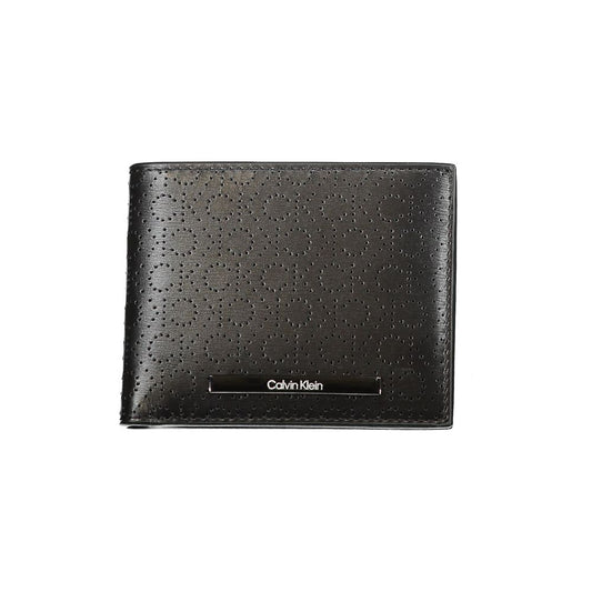 Calvin Klein Black Leather Wallet Calvin Klein Dark Slate Gray