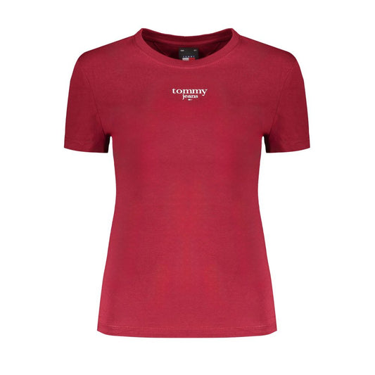 Tommy Hilfiger Red Cotton Tops & T-Shirt Tommy Hilfiger Brown