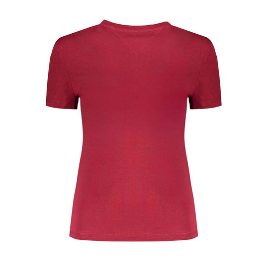 Tommy Hilfiger Red Cotton Tops & T-Shirt Tommy Hilfiger Brown