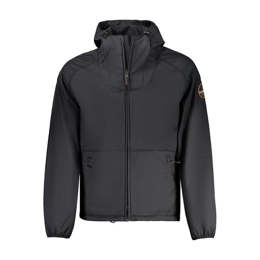 Napapijri Black Polyester Jacket Napapijri Dark Slate Gray