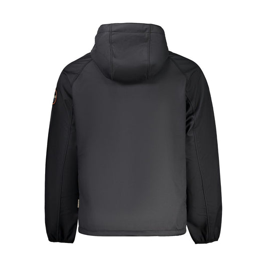 Napapijri Black Polyester Jacket Napapijri Dark Slate Gray